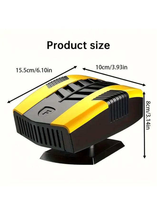 Blue Black 12V Fast Heating Car Heater Defogger Dual Mode Portable Defrost Tool - Image 2